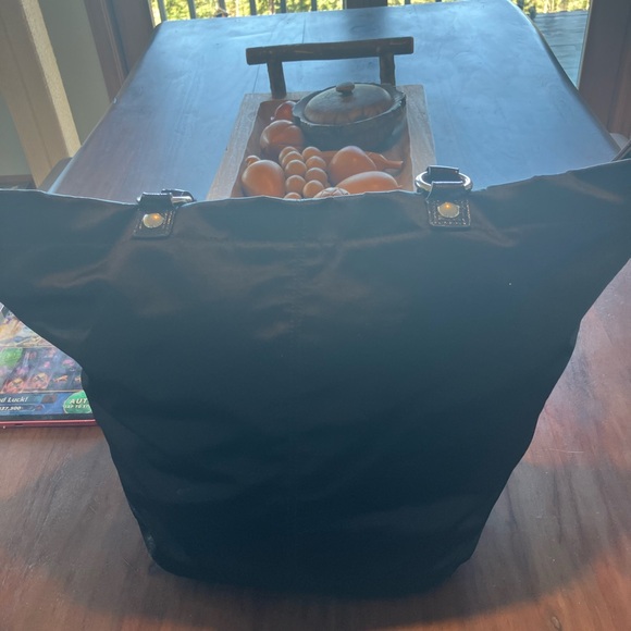 Coach Black and Red Studded holiday limited edition satin! - Picture 3 of 10